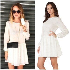 💕ANINE BING💕 Loose Fit Dress ~ 100% Viscose Ivory & Ivory XS